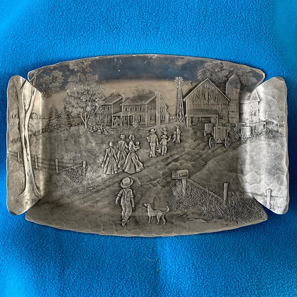 Wendell August Handmade Aluminum Tray Vintage